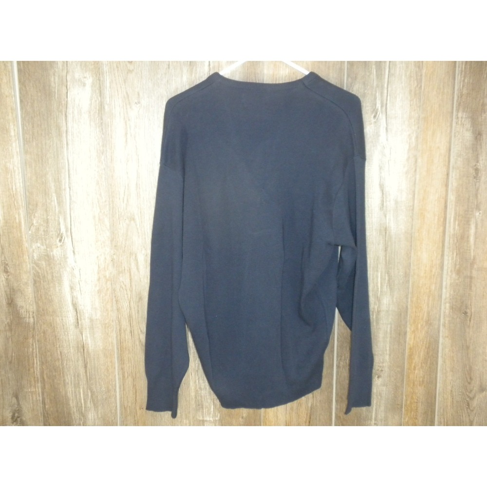 Vintage Diet Pepsi Sweater M Blue Knit V Neck Pullover Long Sleeve Vantage USA - Picture 3 of 9